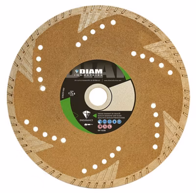 Disque diamant 125×22,3mm Granit/pierre naturelle – DIAM INDUSTRIES – TS80125