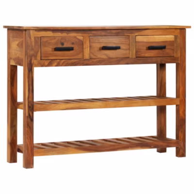 Buffet avec 3 tiroirs 110x30x80 cm Bois d&rsquo;acacia massif vidaXL