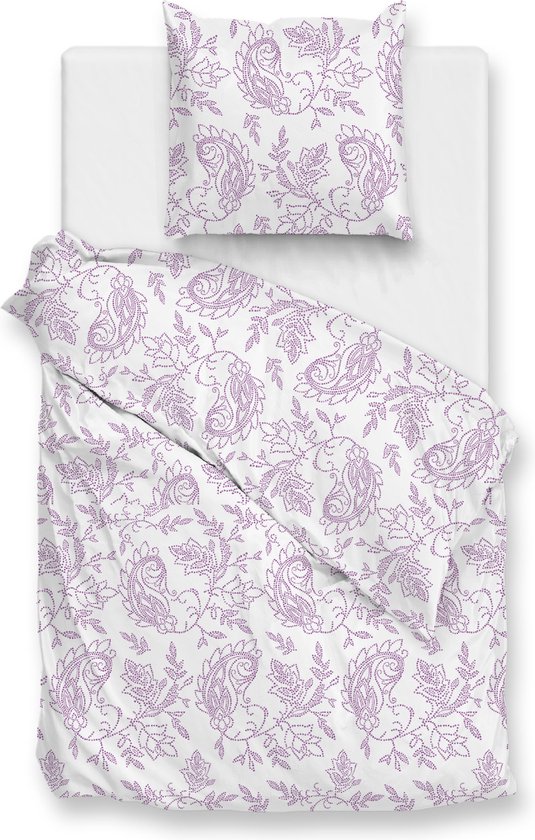 Alors! Accueil Home de couette – Percale de coton rose lilas Pink – HNZOHP001-72 – L 140 x L 200 cm/L 140 x L 220 cm – Simple