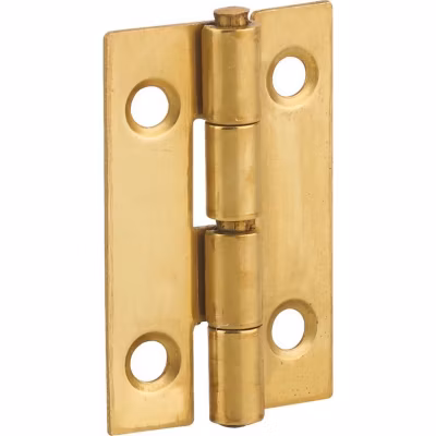 Charnière rectangulaire à nœud roulé simple feuille – Thirard – Laiton