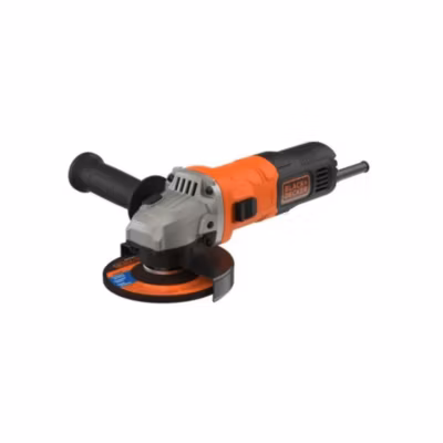 Meuleuse d&rsquo;angle filaire 850 W, 125 mm, BLACK+DECKER ADBEG125-QS – démarrage progressif, débrayage de sécurité.