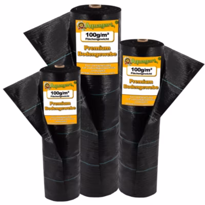 60 m² tissu de sol, film anti-mauvaises herbes, 100 g, 1,65 m Aquagart