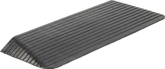 Aide au seuil en caoutchouc 6,4 cm – 64 mm – Antidérapant – Rampe de rampe Rampe de seuil Rampe de seuil – 110 cm de large