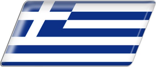 Autocollant drapeau – autocollants de voiture – autocollant de voiture pour voiture – autocollant de pare-chocs – Grèce