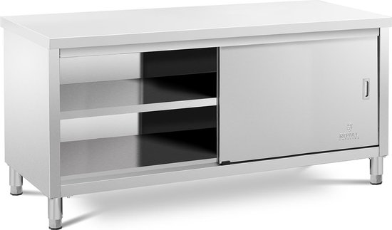 Armoire de travail Royal Catering – 180 x 70 cm – Capacité de charge 600 kg