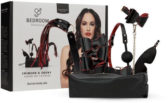 Bedroom Fantasies – Crimson & Ebony – Set de Luxe 8 Pièces