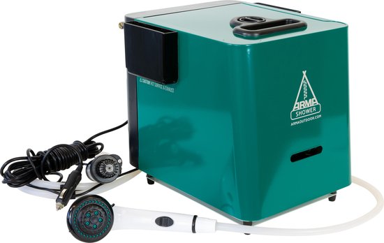 Arma Shower, vous avez toujours votre eigen douche et eau chaude avec vous ! idéal pour le camping et d&rsquo;autres occasions où l&rsquo;eau chaude est nécessaire
