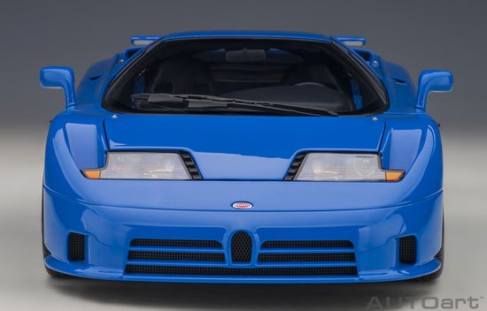 AUTOart 1/18 Bugatti EB110 SS, Blue de course français