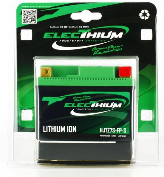 Batterie Lithium Electhium pour Moto Gas gas 300 Ec-F Enduro 4T 2013 à 2019 YTZ7S-BS / HJTZ7S-FP-S / 12.8V 2.4Ah Neuf