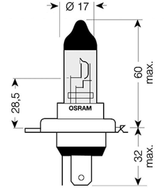 Ampoule Osram pour Moto Suzuki 600 Gsf Bandit S/N 1995 à 2004 AV Neuf