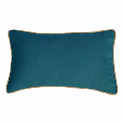 COUSSIN COTON RECYCLE PIPING JUTE BLUE LAKE 30X50