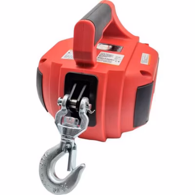 Treuil à câble Berger & Schröter 31717 – treuil portable 225 kg, corde 12 m, entraînement visseuse/perceuse