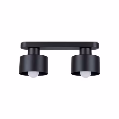 Plafonnier en acier 2 lampes 34x12x13cm Sollux