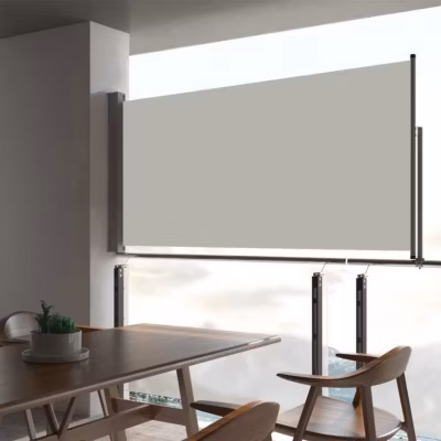 vidaXL Auvent Latéral Rétractable de Patio Store Latéral Brise-vue Abri Soleil Jardin Terrasse Balcon Exterieur Résistant 48359