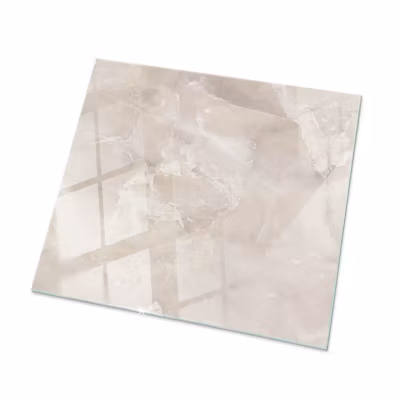Dessus de table en verre trempé Wallfluent 60×60 cm Motif texturé de marbre