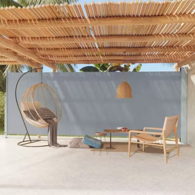vidaXL Auvent Latéral Rétractable de Patio Ecran de Jardin Ecran d&rsquo;Intimité Terrasse Balcon Extérieur Résistance aux UV 317974