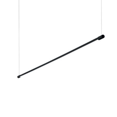 Suspension intégrée linéaire décorative LED noire, 3000K