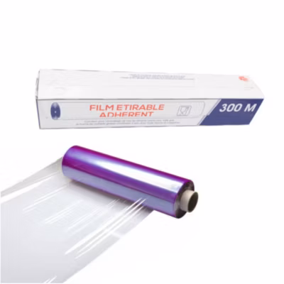 Rouleau de Film Etirable Alimentaire Transparent 30cm x 300M avec ZIPCUT en Boîte Distributrice – D-Work