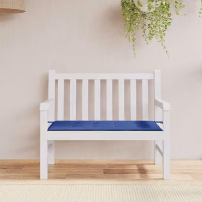 vidaXL Coussin de banc de jardin bleu royal 120x50x3 cm tissu oxford 314081