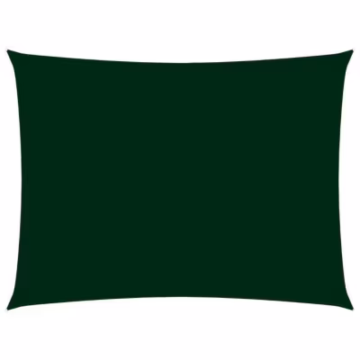 vidaXL Voile de parasol Tissu Oxford rectangulaire 6×7 m Vert foncé