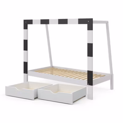 Vitalispa Lit denfant Blanc 80×160 cm avec tiroir