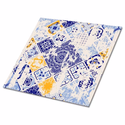 Carreaux vinyle Tulup 30×30 cm Azulejos vintage 9 pcs