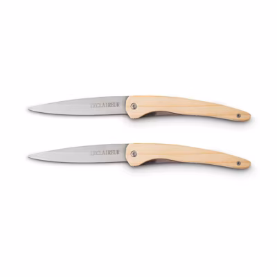 Lot De 2 Couteaux De Poche Bois Lot2 Aventurier Bois Genevrier