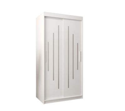Armoire York a portes coulissantes H. 200 x L. 100 x P. 62 2 portes