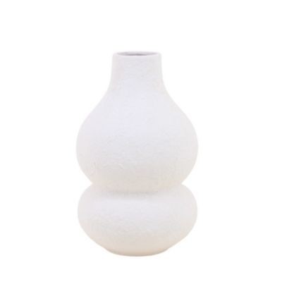 Vase design texturé en céramique, H31cm