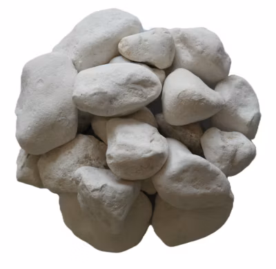 Lot de 4 sacs de 25 KG de galet roulé blanc  Provence 30/50
