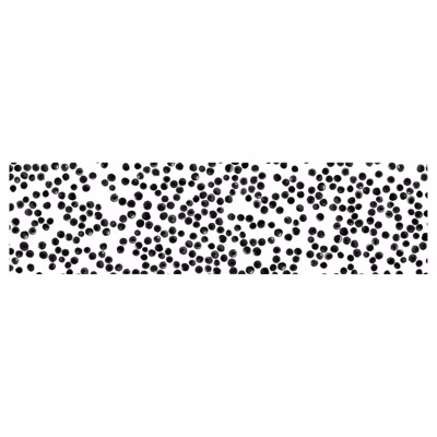 Brise vue motifs points noirs EN POINTILLES, H.0.8 x L.3 m, 100% occultant, Made in France par Scenolia + kit de fixation offert