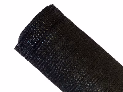 Brise-vue 90% – Noir – 185gr/m² – Boutonnières Noir 1.8m x 5m
