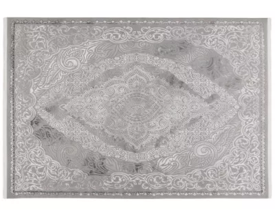 Telio – tapis rectangulaire motif oriental – gris anthracite – Lisa Design