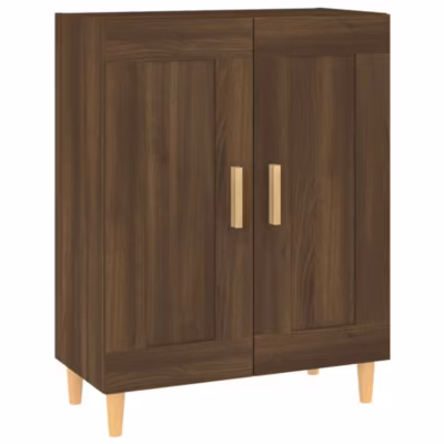 817341 vidaXL Buffet Chêne marron 69,5x34x90 cm Bois d&rsquo;ingénierie