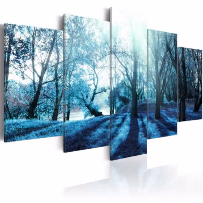 Tableau déco Blue glade 100×50 cm