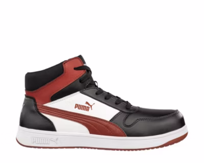 Chaussures de sécurité montantes FRONTCOURT noir/blanc/rouge 630050, S3PL ESD HRO SR