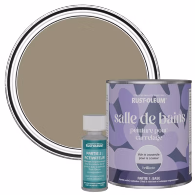 Peinture Marron pour carrelage de Salle de Bain, Brillante – RUST-OLEUM – Café Deluxe 750ml
