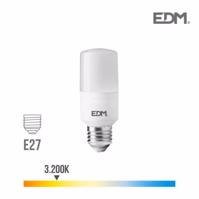 Ampoule LED tubulaire E27 10W 1100 lm 3200k EDM – Lumière chaude