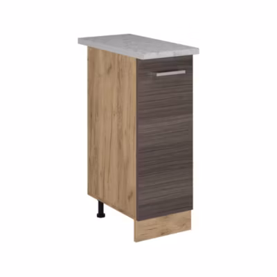 Vicco Meuble de cuisine Gris noble 30cm PT Marbre