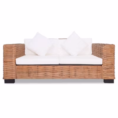 Canapé esprit tropical (157x80x67 cm – Naturel)