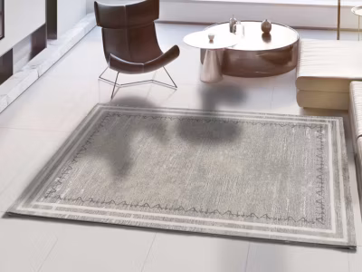 Tapis intérieur ATTICGO argent rectangulaire abstrait 80×150 cm HL-IDENTITY