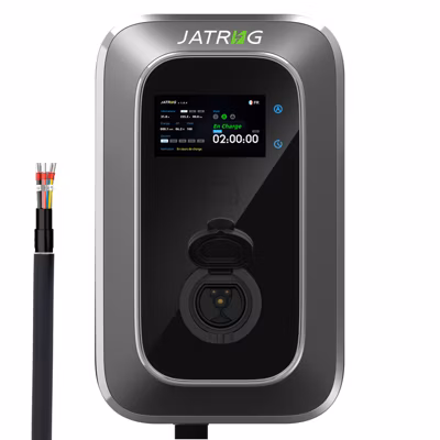 JATRHG S2 borne pour véhicules électriques, IP66, avec prise de type 2 équipée de shutter, 22kW / 32A, triphasée