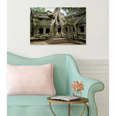 Tableau verre acrylique Angkor Vestiges 60 x 40 cm – Décoration murale photo pour la maison