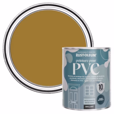 Peinture Jaune pour Portes et Fenêtres en PVC, Finition Brillante – RUST-OLEUM – Moisson 750ml