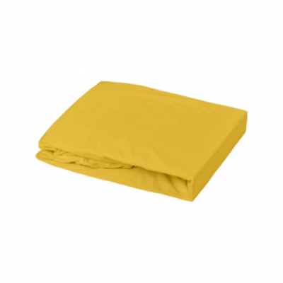 Drap housse enfant Oeko-tex 100% coton 130g/m² (40×80 cm – Jaune Curry)