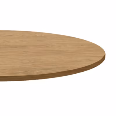 Plateau rond 80cm decor chene naturel – Restootab