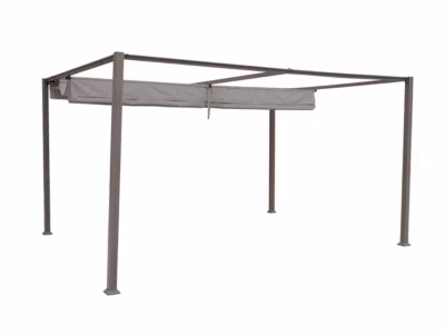 Tonnelle de jardin en aluminium noisette Palmeira – 4 x 3 m – Hespéride