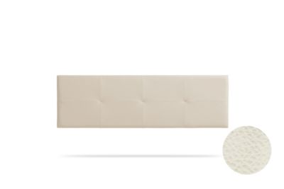 Tête de Lit Tapisée ALTEA Simili cuir 145x50x5 cm – Blanc Cassé – Moonia
