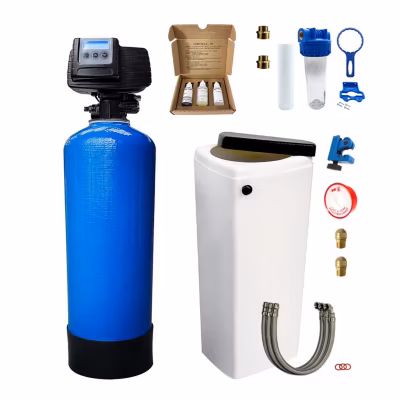 Adoucisseur D&rsquo;eau Bi Bloc 30l Fleck 5600 Sxt Complet Avec Accessoires