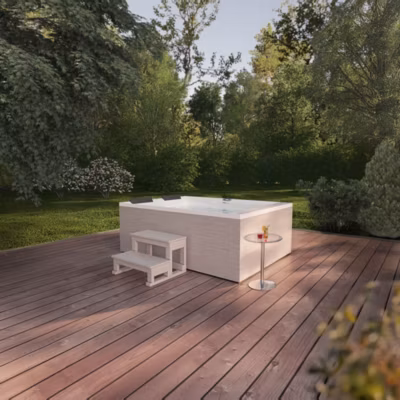 Spa d&rsquo;extérieur NIMBUS PURE – sans escalier et couverture thermique